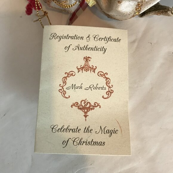 Mark Roberts Christmas Fairy 10" Ornament Certificate Limited Ed. Sugar & Spice - Picture 4 of 11
